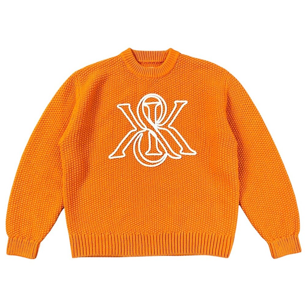 Kith Ryan Crest Knit Crewneck Sweater Cone